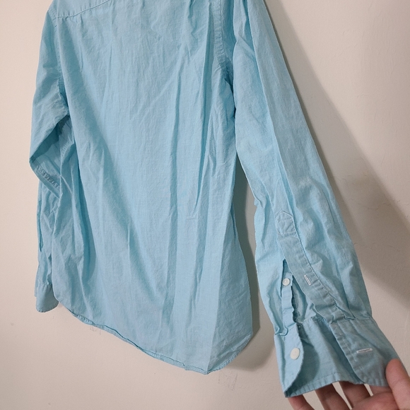 J. Crew Light Blue Casual Button Down Shirt - Picture 7 of 9